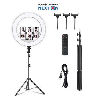 Bộ Đèn Live Stream RL 18 Size 45cm + Chân Đèn + Kẹp Điện Thoại - Chính Hãng HD DESIGN