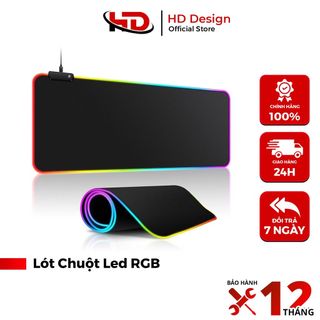 Miếng Lót Chuột Chơi Game Viền LED RGB - Siêu Bền - Dày - Chống Nước - Chống Trượt - Nhiều Chế Độ Led giá sỉ