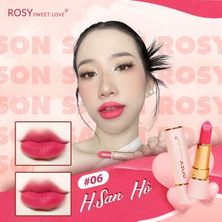 HỒNG SAN HÔ SON SÁP LÌ ROSY ĐƯỢC YÊU THÍCH NHẤT HIỆN NAY TÔN DA BỀN MÀU