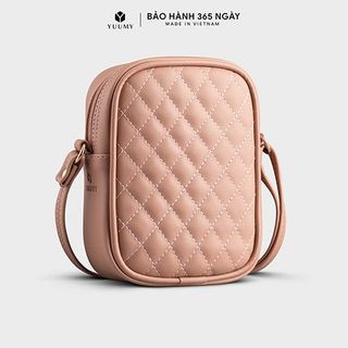 Túi đeo chéo nữ mini họa tiết trần chỉ caro YUUMY Seasand YN131 nhiều màu