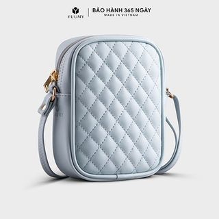 Túi đeo chéo nữ mini họa tiết trần chỉ caro YUUMY Seasand YN131 nhiều màu