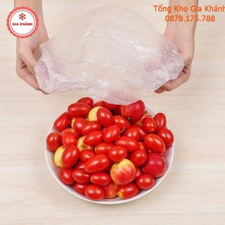 Gói 100C Màng Bọc Thực Phẩm Có Chun Co Giãn Tái Sử Dụng , Màng Bọc Thức Ăn Siêu Tiện Dụng LD2116