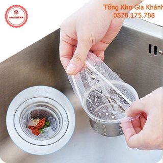 Túi Lọc Rác Bồn Rửa Bát Chén Sạch Sẽ , Tiện Lợi - Combo 100 Túi Siêu Rẻ - Mã LD2115