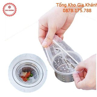 Túi Lọc Rác Bồn Rửa Bát Chén Sạch Sẽ , Tiện Lợi - Combo 100 Túi Siêu Rẻ - Mã LD2115
