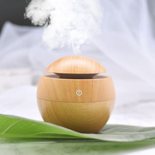 Máy xông tinh dầu ⚜️FREESHIP⚜️ Máy xông tinh dầu vân gỗ , tạo độ ẩm phun sương chống muỗi hiệu quả