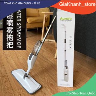 Chổi lau nhà thông minh phun sương đầu xoay 360 độ kèm bình xịt nước lau sàn Aurora tiện dụng
