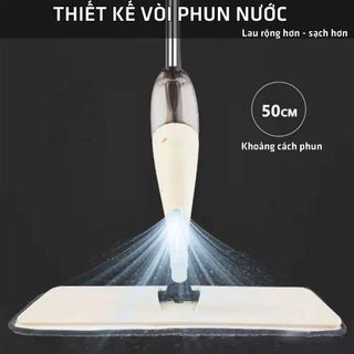 Chổi lau nhà thông minh phun sương đầu xoay 360 độ kèm bình xịt nước lau sàn Aurora tiện dụng