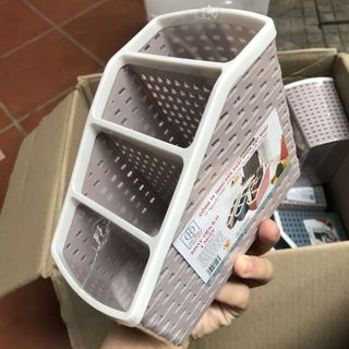 Kệ Đựng Bút Kệ Đựng Đồ Đa Năng, Khay Nhựa , Khay tiện ích, Đựng Bút 4 ngăn Việt Nhật - LD 2103