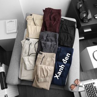 BIGSIZE - Quần kaki jogger nam form bigsize 80kg - 130kg - dây kéo