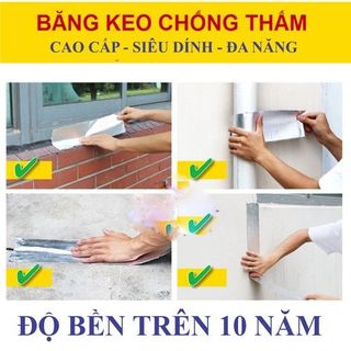 Băng Keo Chống Thấm - Băng Dính Vá Ống Nước Dính Mọi Vật Liệu Siêu Dính