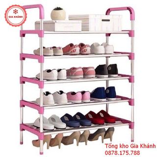 Kệ Để Giày Dép Inox 5 Tầng Hàn Quốc Cao Cấp - Kệ Để Giầy Dép Cao Cấp Thông Minh LD2125