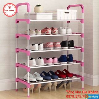 Kệ Để Giày Dép Inox 5 Tầng Hàn Quốc Cao Cấp - Kệ Để Giầy Dép Cao Cấp Thông Minh LD2125