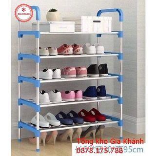 Kệ Để Giày Dép Inox 5 Tầng Hàn Quốc Cao Cấp - Kệ Để Giầy Dép Cao Cấp Thông Minh LD2125