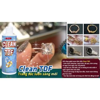 Nước Rửa Vàng Bạc Nữ Trang CLEAN TDF , Làm Mới Trang Sức Sáng Bóng Hiệu Quả