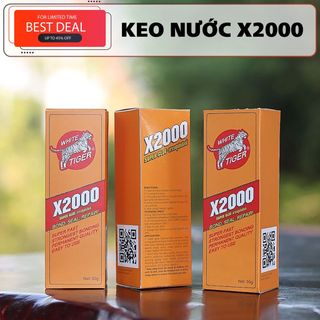 Keo Dán X2000 Siêu Dính, Keo Dán Đa Năng Dán Tất Cả Vật Liệu Bằng Gỗ, Vải, Gốm Sứ, Nhựa An Toàn Với Da Tay