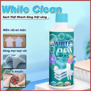 Tẩy trắng quần áo White Clean, Tẩy Mốc, Tẩy Ố Vàng Quần Áo - Dùng Cho Cả Vải Trắng Và Màu dung tích 500ml