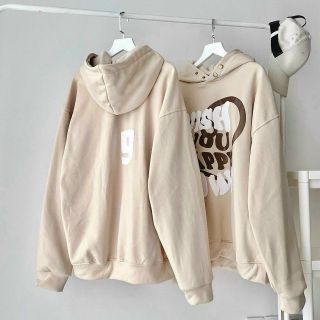 Áo hoodie logo in wish now trước form dưới 70kg