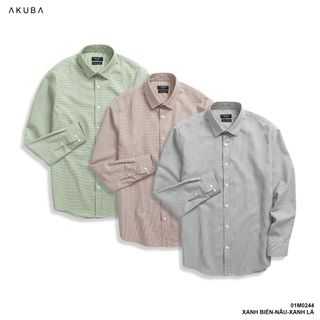 ÁO SƠ MI TAY DÀI CARO AKUBA 01M0244