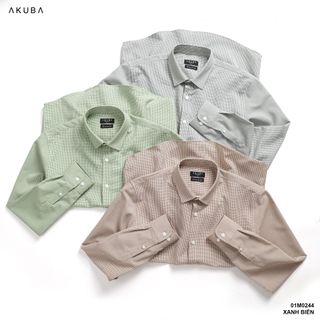 ÁO SƠ MI TAY DÀI CARO AKUBA 01M0244