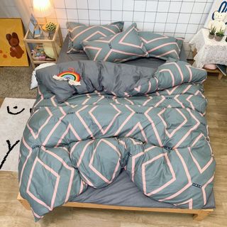 Bộ chăn ga gối cotton korea
