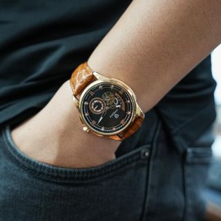 Đồng Hồ Cơ Nam máy Automatic Pagini PA3377 dây da cao cấp, đồng hồ thời trang Nam chống nước nhống xước cực tốt.