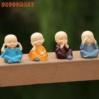 Bộ Tượng  4 Chú Tiểu Tứ Không , Tượng Phong Thuỷ Chú Tiểu MiNi , Bớt Nghe, Bớt Nói, Bớt Nhìn