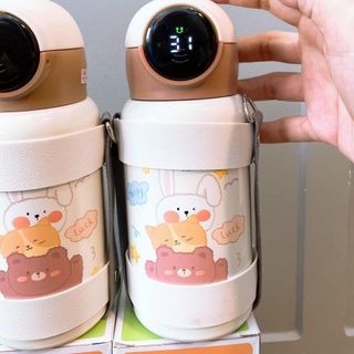 [BÌNH GIỮ NHIỆT THÔNG MINH] BÌNH GIỮ NHIỆT CHO BÉ THÔNG MINH, CÓ QUAI ĐEO, HIỂN THỊ NHIỆT ĐỘ.