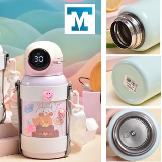 [BÌNH GIỮ NHIỆT THÔNG MINH] BÌNH GIỮ NHIỆT CHO BÉ THÔNG MINH, CÓ QUAI ĐEO, HIỂN THỊ NHIỆT ĐỘ.