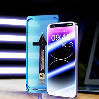 Kính Cường Lực Tự Dán Tự Hút Bụi Cho IP - Có Khung Tự Dán - Có Màng Bảo Vệ Loa - Chính Hãng HD Design
