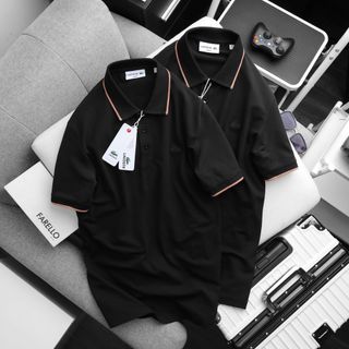 Áo thun cổ bẻ nam, áo thun nam có cổ vải xịn, Chất vải xuất dư, mịn đẹp dày dặn. Sờ vải là thích - Logo thêu sắc nét size từ 55kg - 85kg