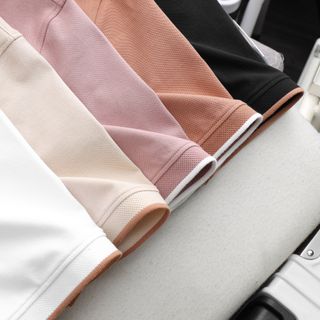 Áo thun cổ bẻ nam, áo thun nam có cổ vải xịn, Chất vải xuất dư, mịn đẹp dày dặn. Sờ vải là thích - Logo thêu sắc nét size từ 55kg - 85kg