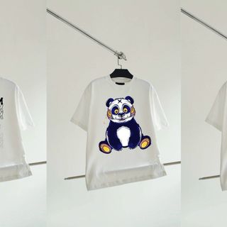 BIGSIZE - Áo thun nam tay ngắn chất thun cotton 100% bigsize 75kg - 120kg in hình gấu