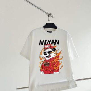 BIGSIZE - Áo thun nam tay ngắn chất thun cotton 100% bigsize 75kg - 120kg in hình gấu