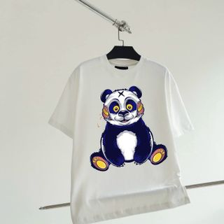 BIGSIZE - Áo thun nam tay ngắn chất thun cotton 100% bigsize 75kg - 120kg in hình gấu