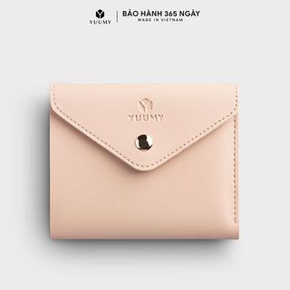 Ví nữ mini nắp gập khóa vàng Yuumy Seasand YV57 nhiều màu