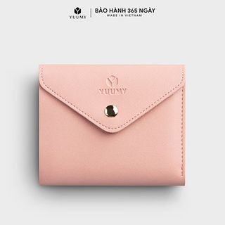 Ví nữ mini nắp gập khóa vàng Yuumy Seasand YV57 nhiều màu