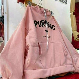 Áo hoodie nỉ ngoại tay phồng in PURBSSO form dưới 70kg giá sỉ