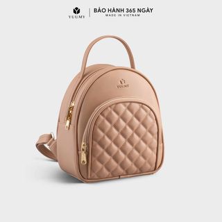 Balo nữ mini họa tiết trần chỉ hình thoi Yuumy Seasand YBA64 nhiều màu