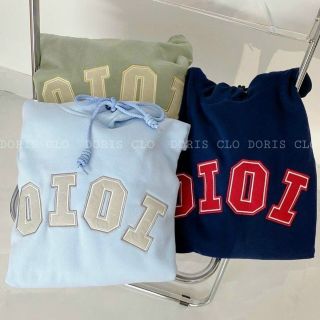 Áo hoodie thêu OIOI form dưới 70kg, NÓN 2 lớp