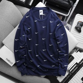 Áo thun tay dài nam, áo Hoodie nam , Chất nỉ da cá cotton 100%. Ko quá dày, phù hợp mọi loại thời tiết size từ 55kg - 92kg