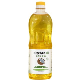 Dầu Dừa Nguyên Chất 100% Kitchen Oi 1L - Pure Virgin Coconut Oil 1L- Dầu Dừa Nấu Ăn