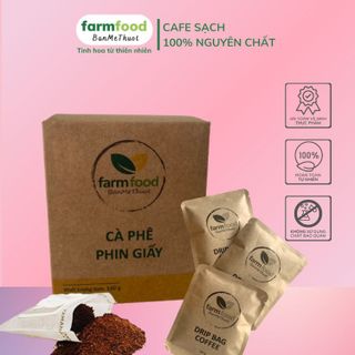 DRIP Coffee (16grx10 Gói)- Cà phê phin giấy Farmfood, tiện lợi, dễ sử dụng, mang đi mọi lúc mọi nơi giá sỉ