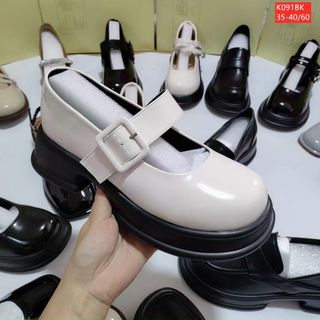 Giày lười nữ chất da đẹp êm K091