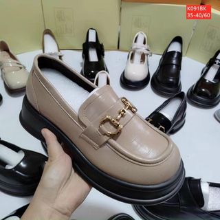 Giày lười nữ chất da đẹp êm K091