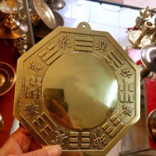 Gương tiên thiên bát quái cầu lồi, bằng đồng