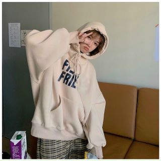 Áo hoodie nỉ ngoại tay phồng cánh dơi in frien frien form dưới 70kg đẹp