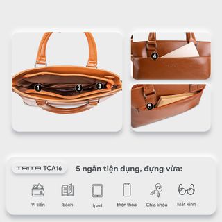 Cặp da nam công sở Trita TCA16 nhiều màu