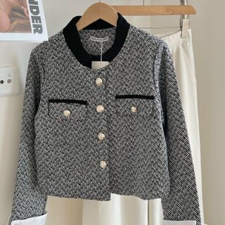 ÁO DẠ XƯƠNG CÁ PHỐI TAY SƠ MI -PHONG CÁCH HÀN QUỐC