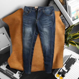 Quần jean nam cao cấp, quần jean dài nam , Chất jean dày dặn xịn sò fom slim fit size 29 ống 15cm, jean đã qua xử lý wash mền mịn, thun co giản tốt size từ 53kg - 90kg