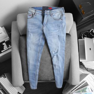 Quần jean nam cao cấp, quần jean dài nam , Chất jean dày dặn xịn sò fom slim fit size 29 ống 15cm, jean đã qua xử lý wash mền mịn, thun co giản tốt size từ 55kg - 90kg